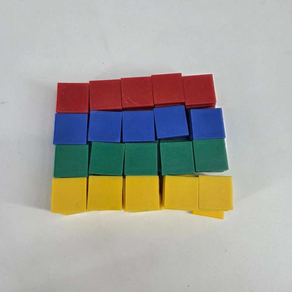 hand2mind Color Tiles Plastic Set 100 Math Manipulatives 4288-100 Kids Learning - Picture 3 of 3